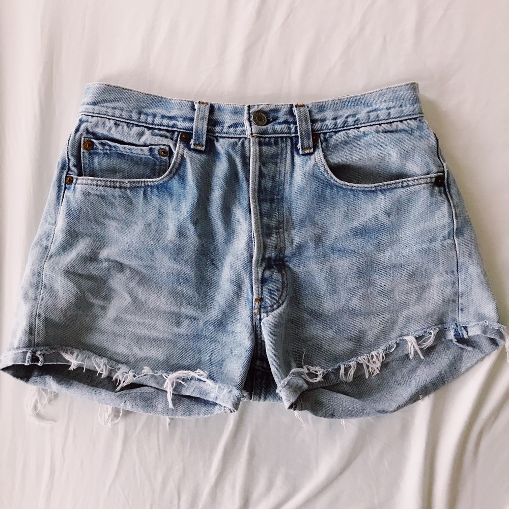 Levi's High Waisted Jean Shorts